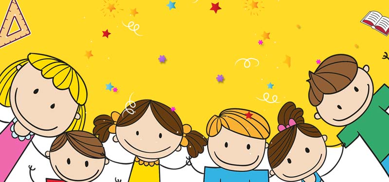 طرح لایه باز پس زمینه کودکان دبستانی