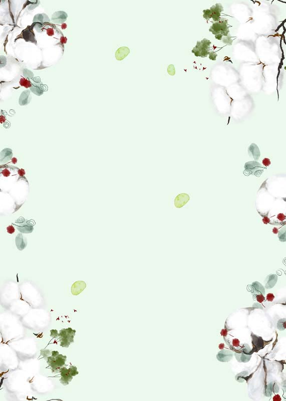 پس زمینه لایه باز از گل پنبه