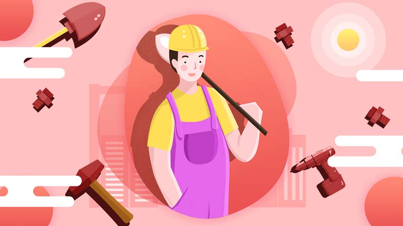 وکتور مفهومی لایه باز با طرح مهندس فنی