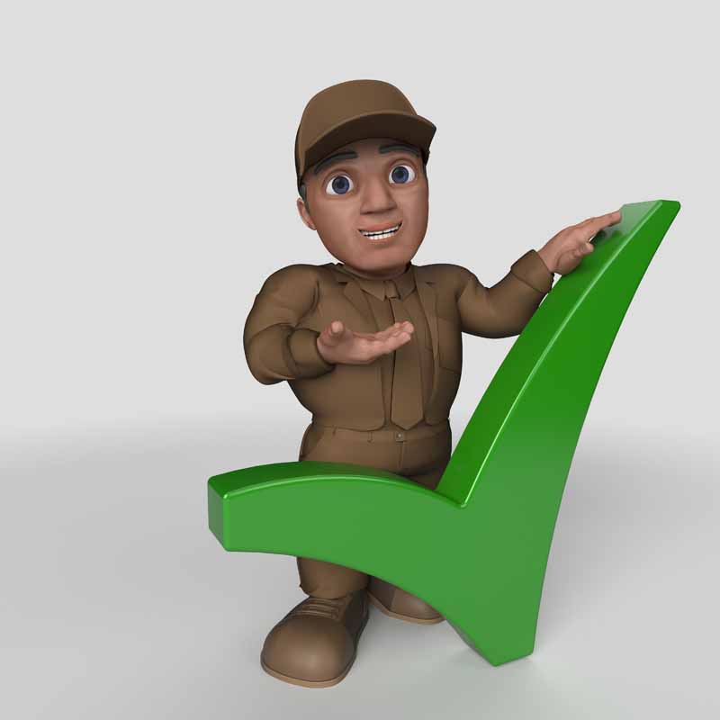 دانلود عکس مرد و علامت صحیح