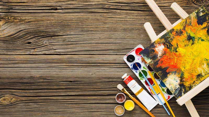 عکس باکیفیت ابزار نقاشی