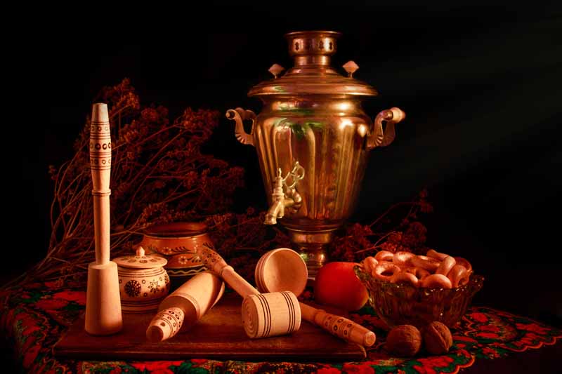 عکس باکیفیت سماور برنجی