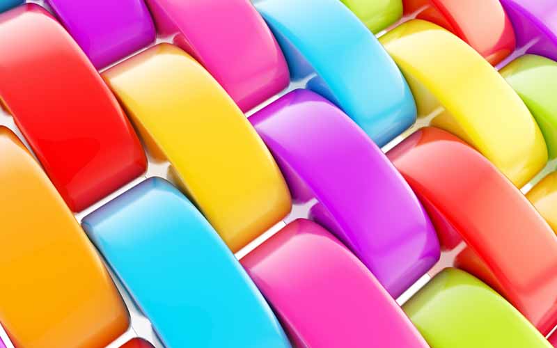 دانلود عکس سه بعدی پلاستیک های رنگی