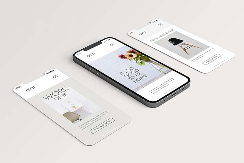 طرح لایه باز موکاپ موبایل و صفحات مجازی