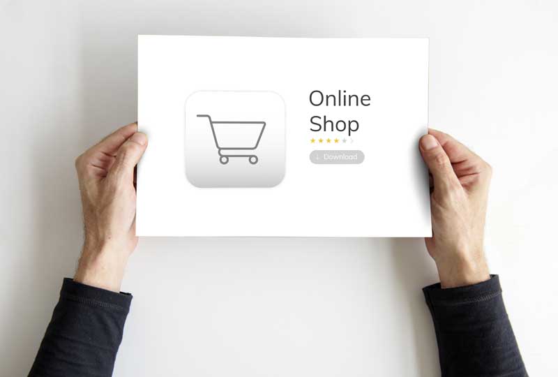 عکس فروشگاه اینترنتی روی کاغذ