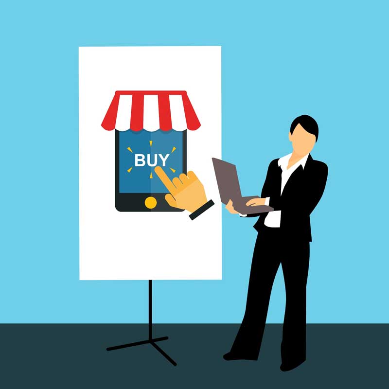 دانلود عکس کارتونی خرید اینترنتی با موبایل