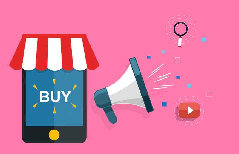 عکس کارتونی خرید آنلاین با موبایل و اطلاع رسانی