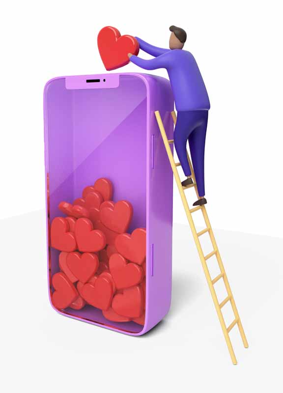 طرح کلیپ آرت ایموجی های قلب برجسته
