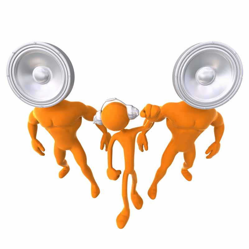 دانلود عکس آدمک ها و موسیقی
