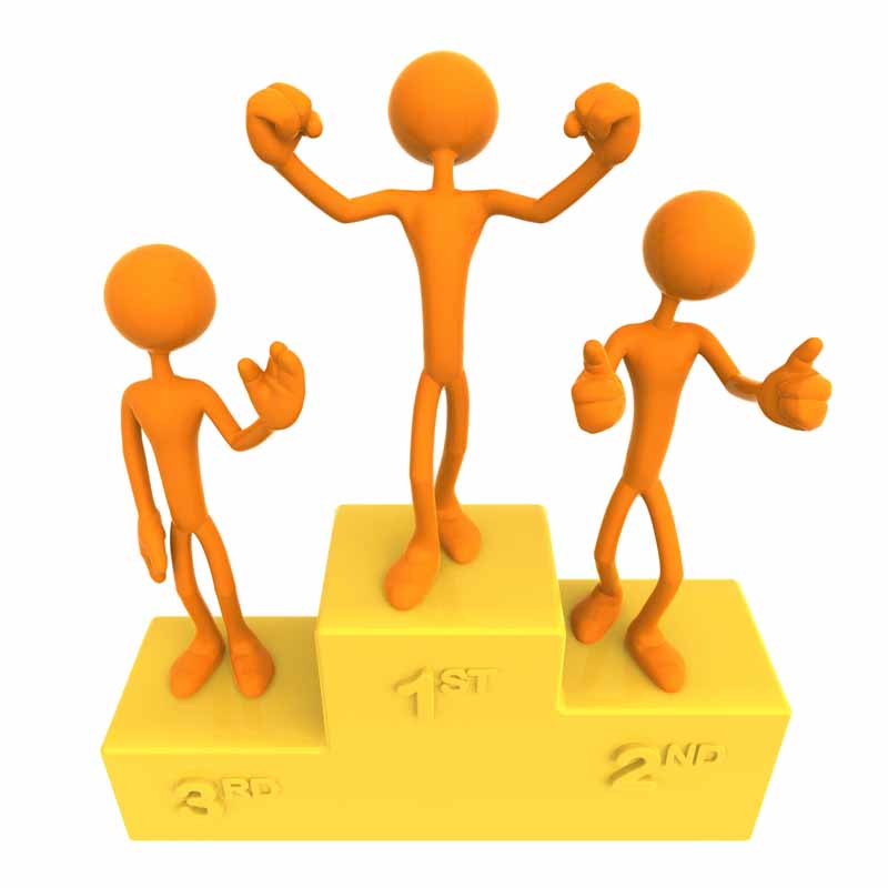 دانلود عکس سکوی قهرمانی و آدمک ها