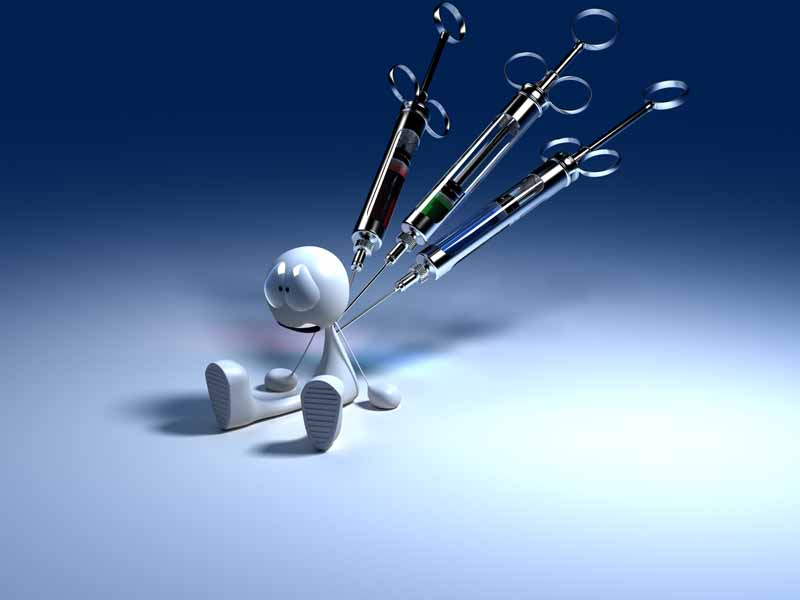 عکس آمپول زدن به آدمک