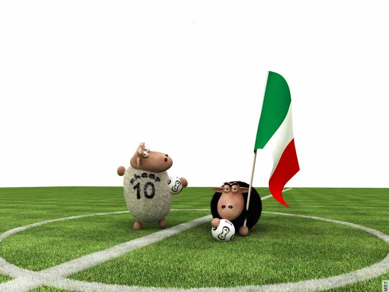 عکس سه بعدی گوسفند های فوتبالیست