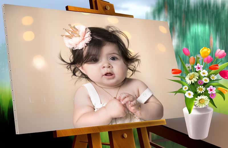 قاب عکس لایه باز کودکانه تابلو نقاشی