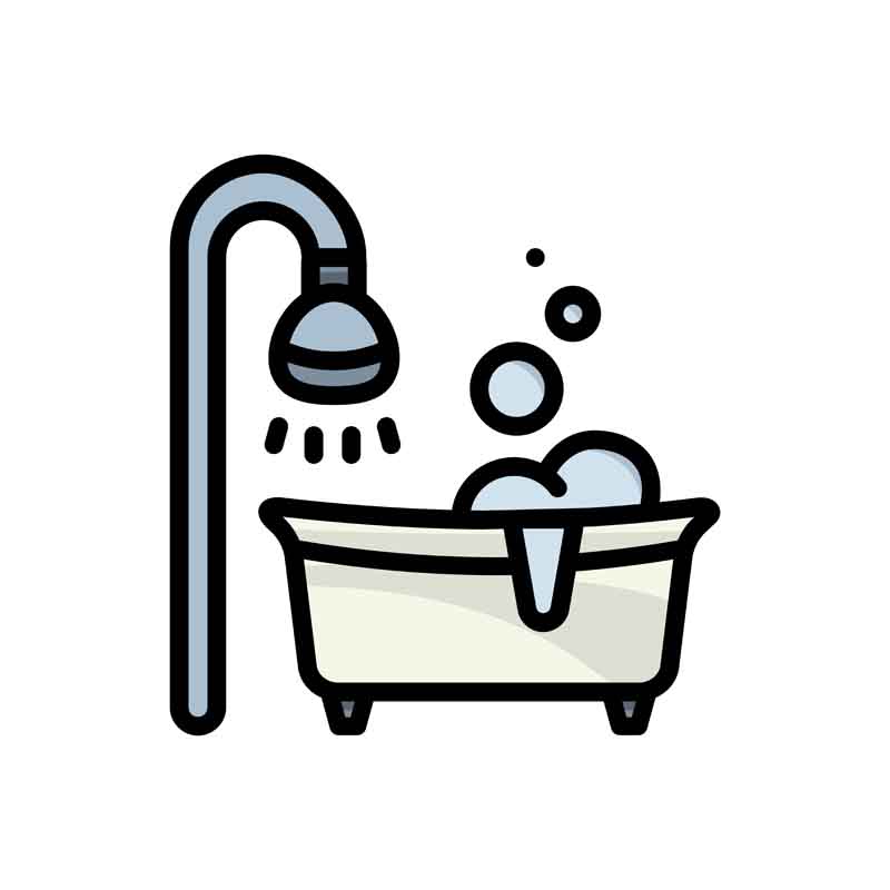 طرح کلیپ آرت وان حمام و دوش
