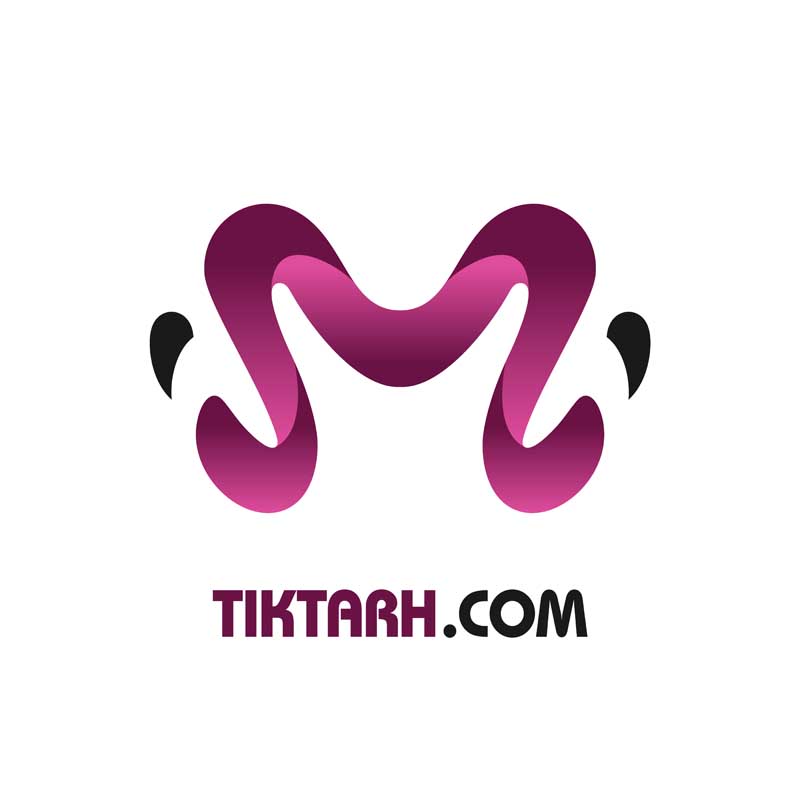 دانلود طرح لوگو بنفش حرف M
