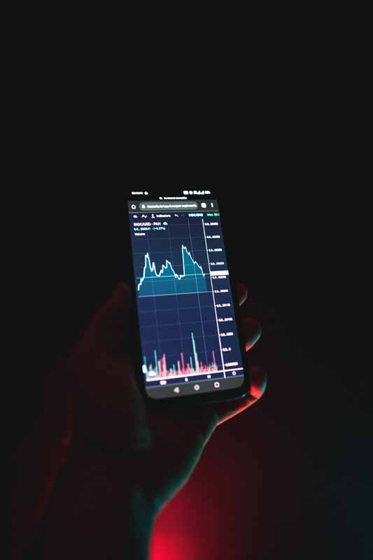 عکس نمودار سهم در موبایل