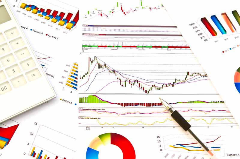 دانلود عکس کاغذ های نمودار سهام
