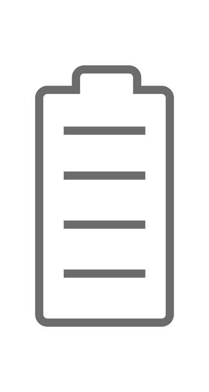 طرح آیکون باتری پر