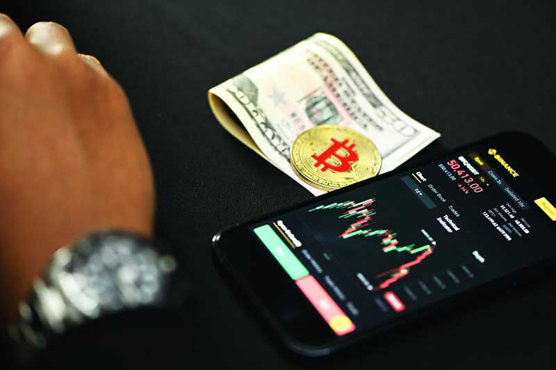 دانلود تصویر بیت کوین و 50 دلاری