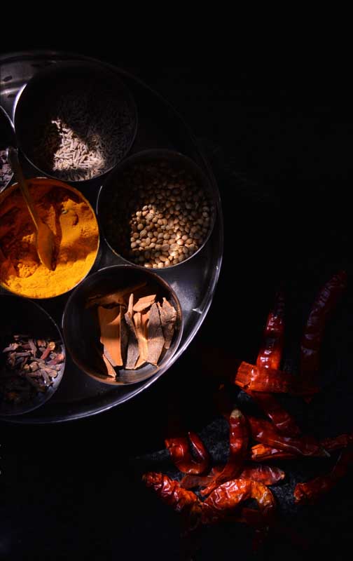 دانلود عکس گرافیکی سینی ادویه و فلفل خشک