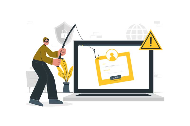 دانلود وکتور مفهومی هک کردن نام کاربری