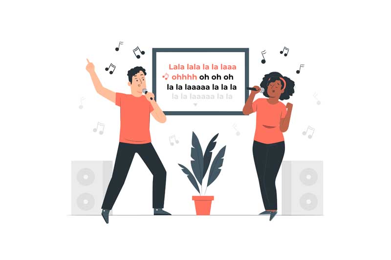 دانلود وکتور مفهومی خوانندگی