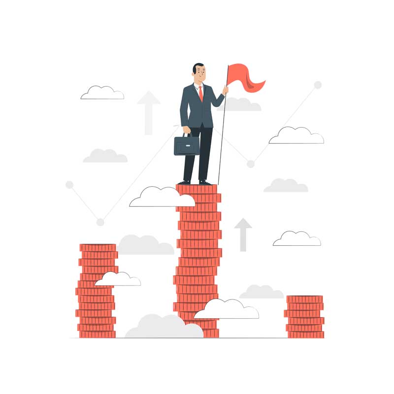 دانلود وکتور مفهومی موفقیت در اقتصاد