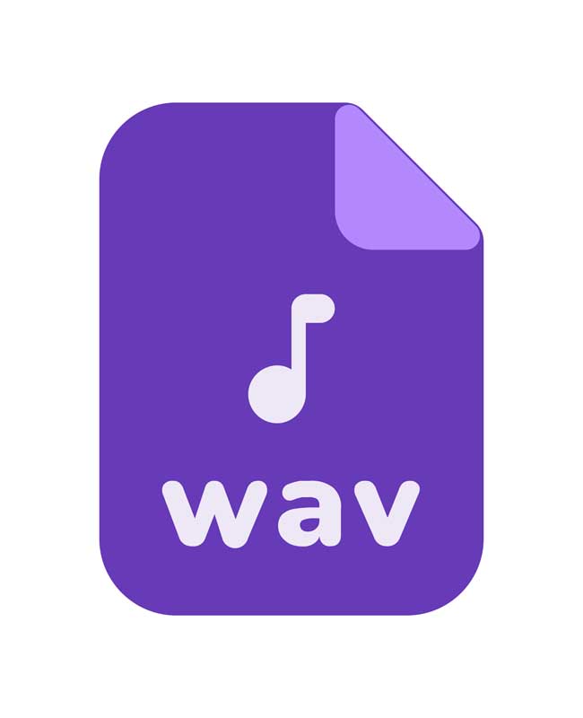 طرح آیکون فایل wav