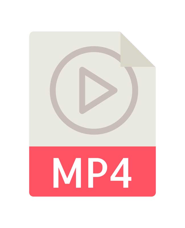 طرح آیکون فرمت و فایل mp4