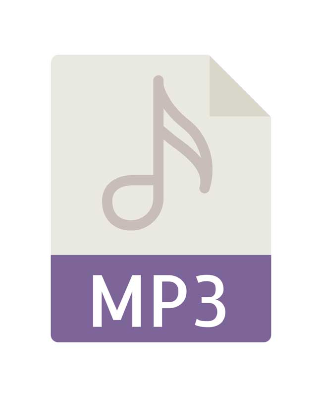 طرح آیکون فرمت و فایل mp3