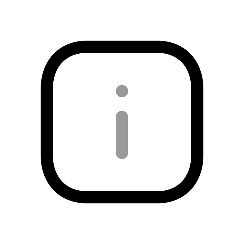 طرح آیکون علامت تعجب مربع