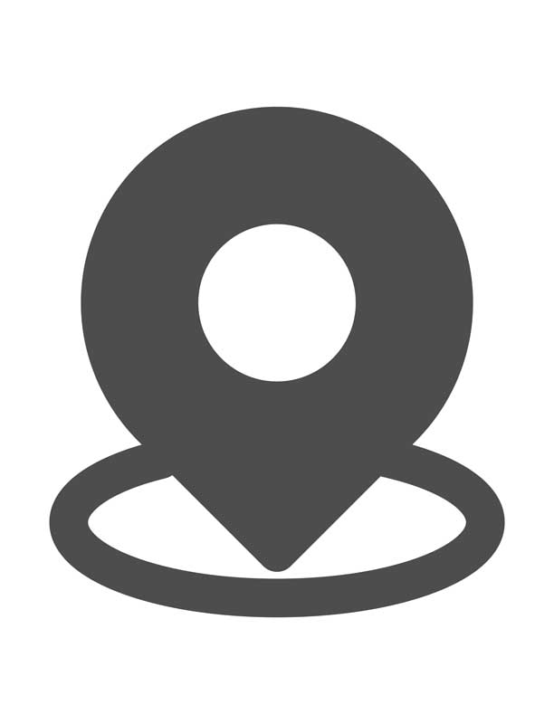 طرح آیکون لوکیشن خاکستری
