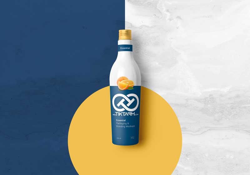 موکاپ شیشه آبمیوه