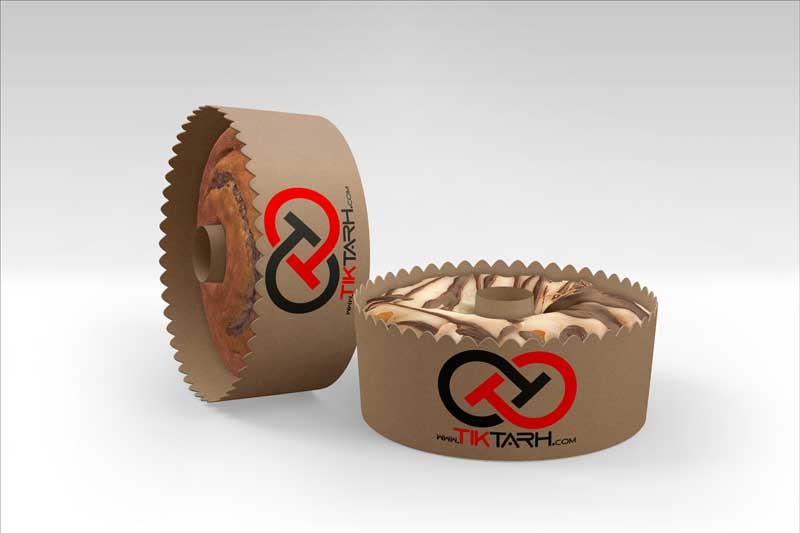 موکاپ دو عدد ظرف کیک