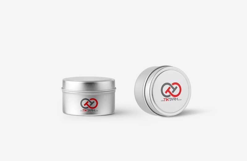 طرح موکاپ قوطی های فلزی