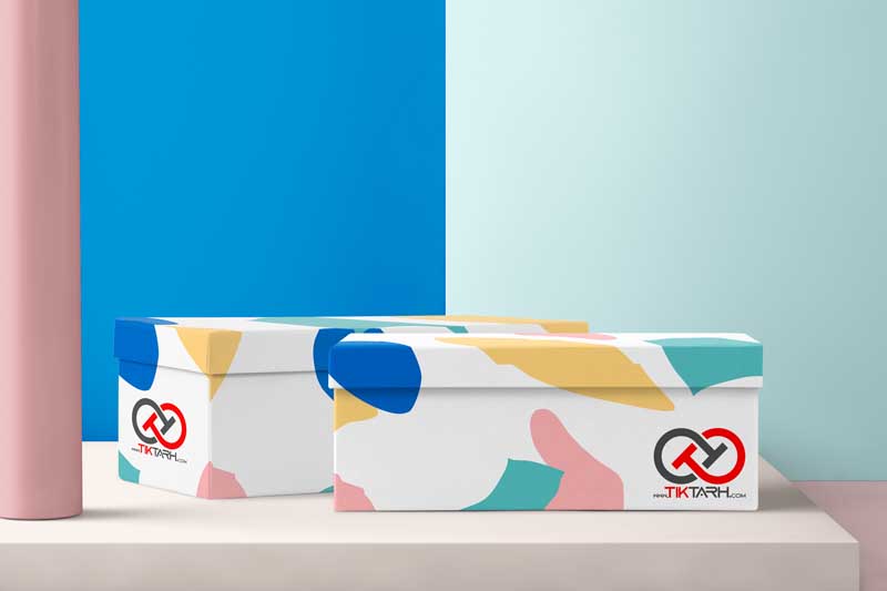 طرح موکاپ دو عدد جعبه کفش