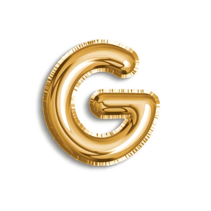 طرح کلیپ آرت بادکنک حرف G