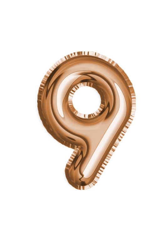 طرح کلیپ آرت بادکنک عدد 9