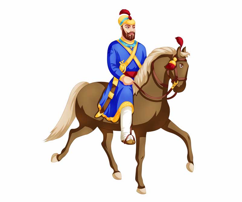 کلیپ آرت لایه باز پادشاه روی اسب