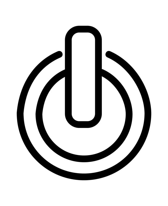طرح با کیفیت آیکون پاور