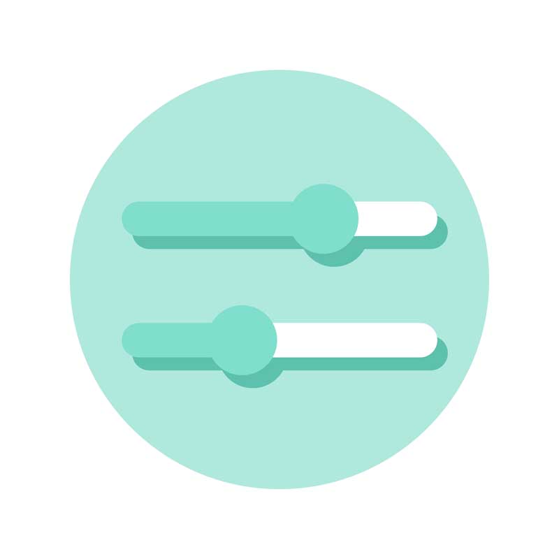طرح با کیفیت آیکون تنظیم ولوم