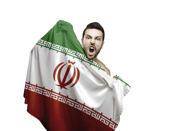 دانلود عکس هوادار با پرچم ایران