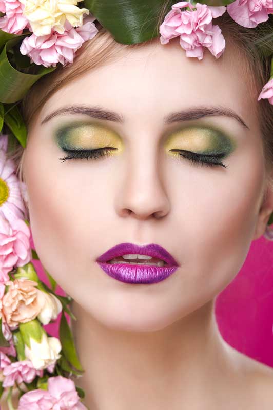 عکس گرافیکی گریم صورت عروس
