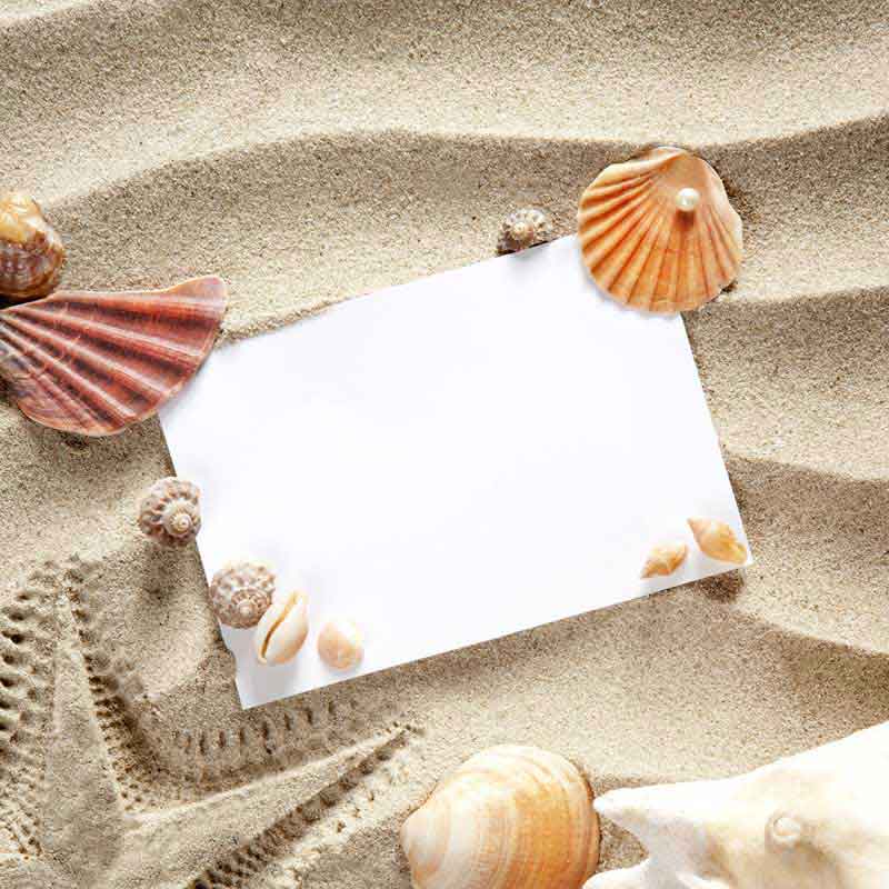 تصویر با کیفیت پس زمینه ساحل شنی و کاغذ