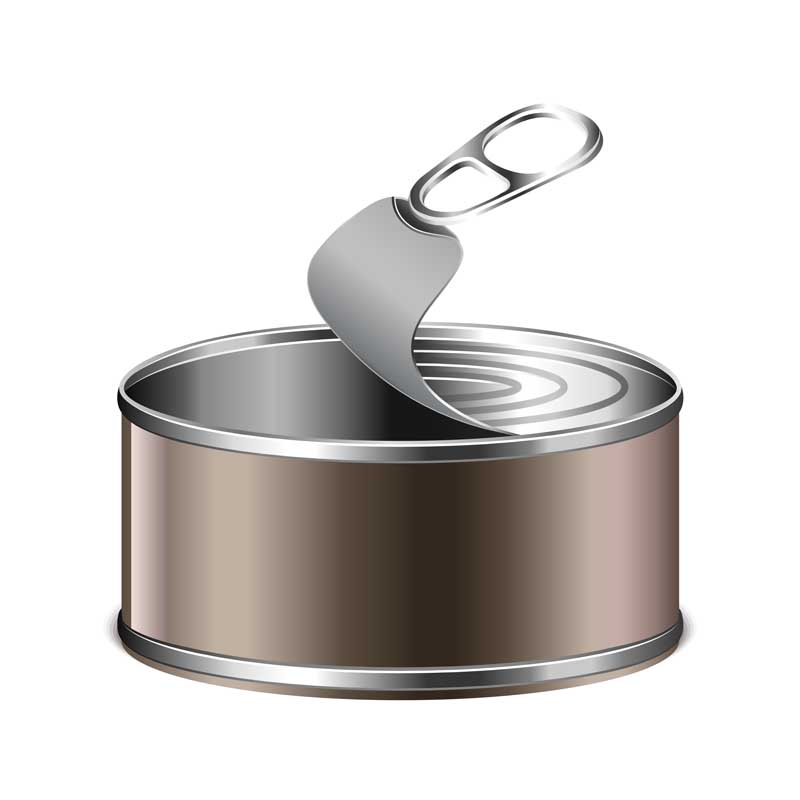 کلیپ آرت لایه باز قوطی کنسرو زباله