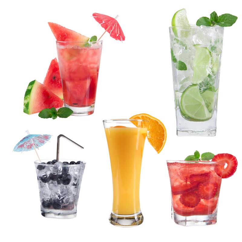 عکس زیبا از  آب میوه و شربت ها