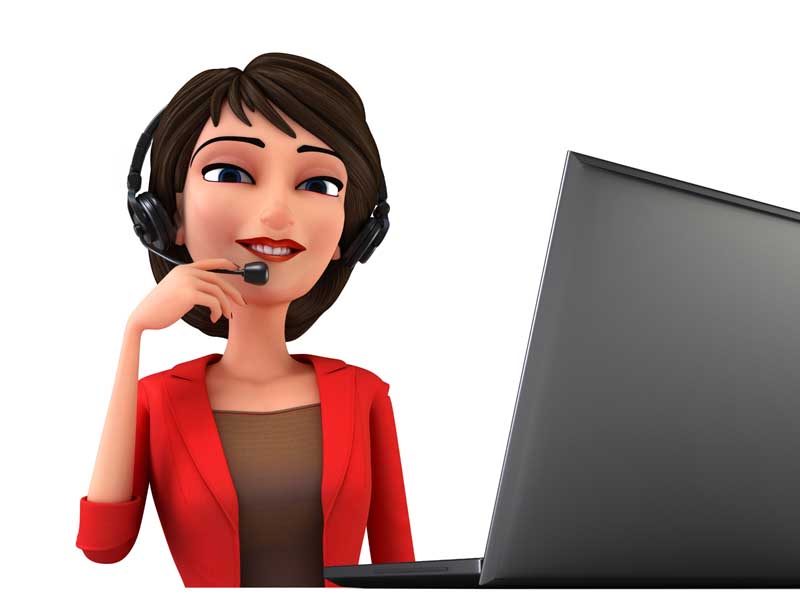 عکس سه بعدی از خانم با لپتاپ