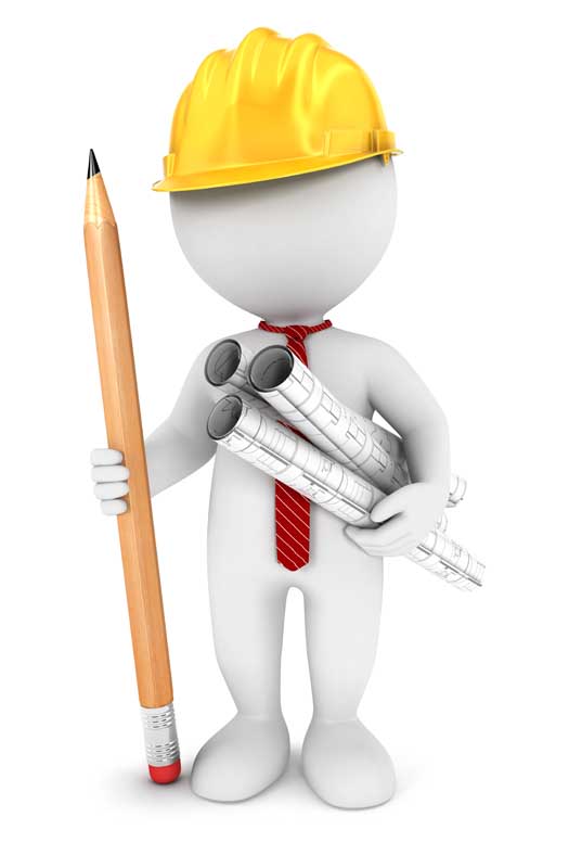 عکس سه بعدی از مهندس ساختمان