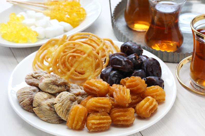 تصویر گرافیکی زولبیا و بامیه
