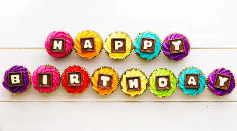 عکس از نوشته رنگی Happy Birthday